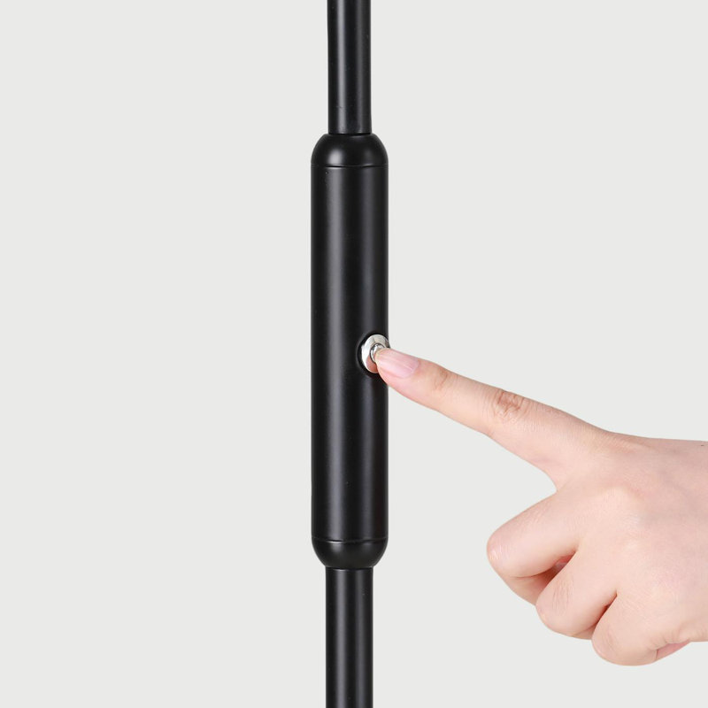 Lampe DEL sur pied 69 "réglable, Noir
