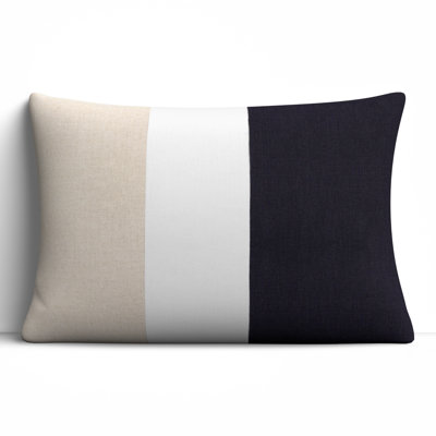 Hegg Striped Linen Lumbar Throw Pillow