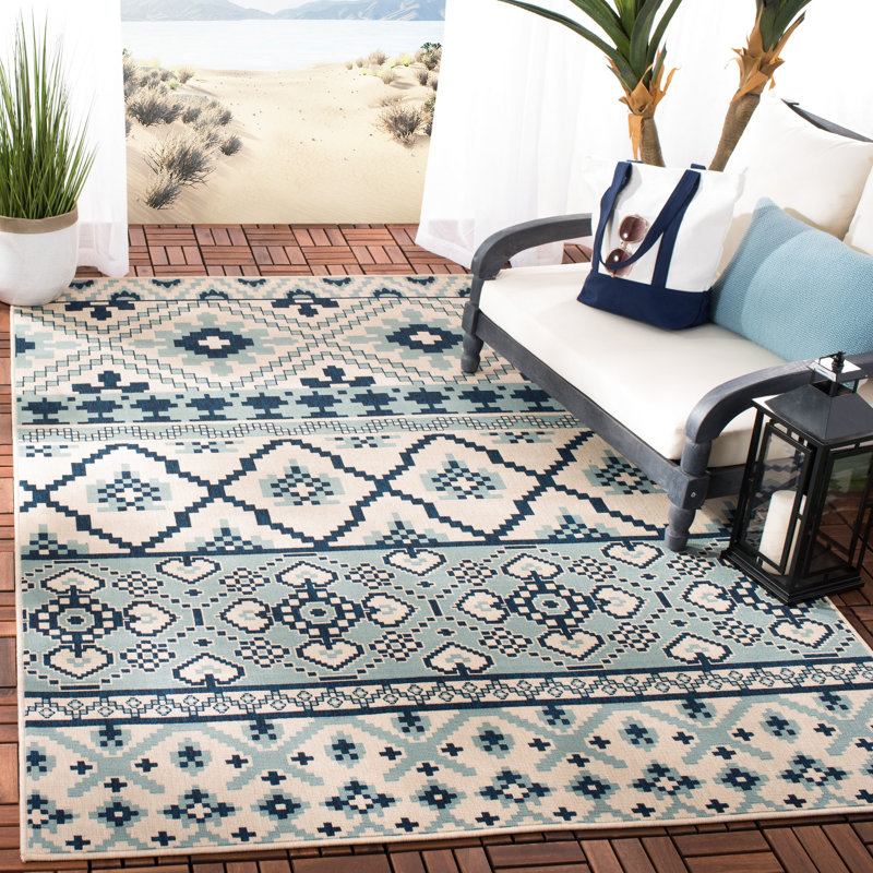 Union Rustic Northpoint Veranda Southwestern Indoor/Outdoor Rug ...