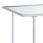 Console miroir en faux marbre et chrome