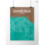 Edinburgh City Map - No Frame Print-1207474356