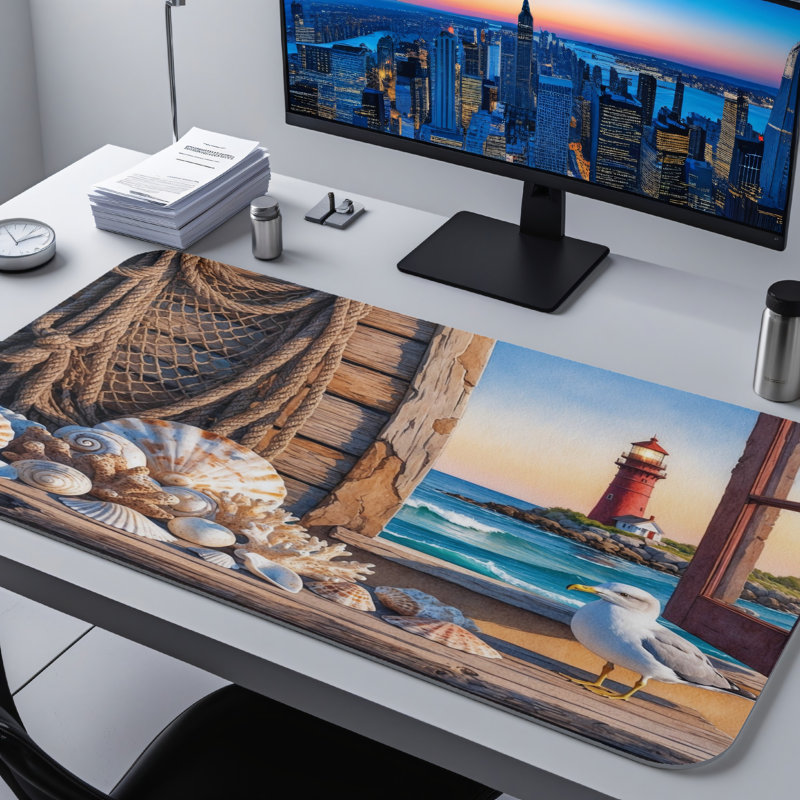 Polyester Desk Pad, 14.4x12.1