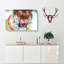 Roaring Tiger In Abstract - Wrapped Canvas-55337189