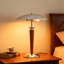 Lampe de table de bureau 18 po en métal, 2 lumières
