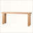 Rustic Natural Wood Console Table