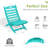 Smilja Foldable Outdoor Adirondack Chair-245000113