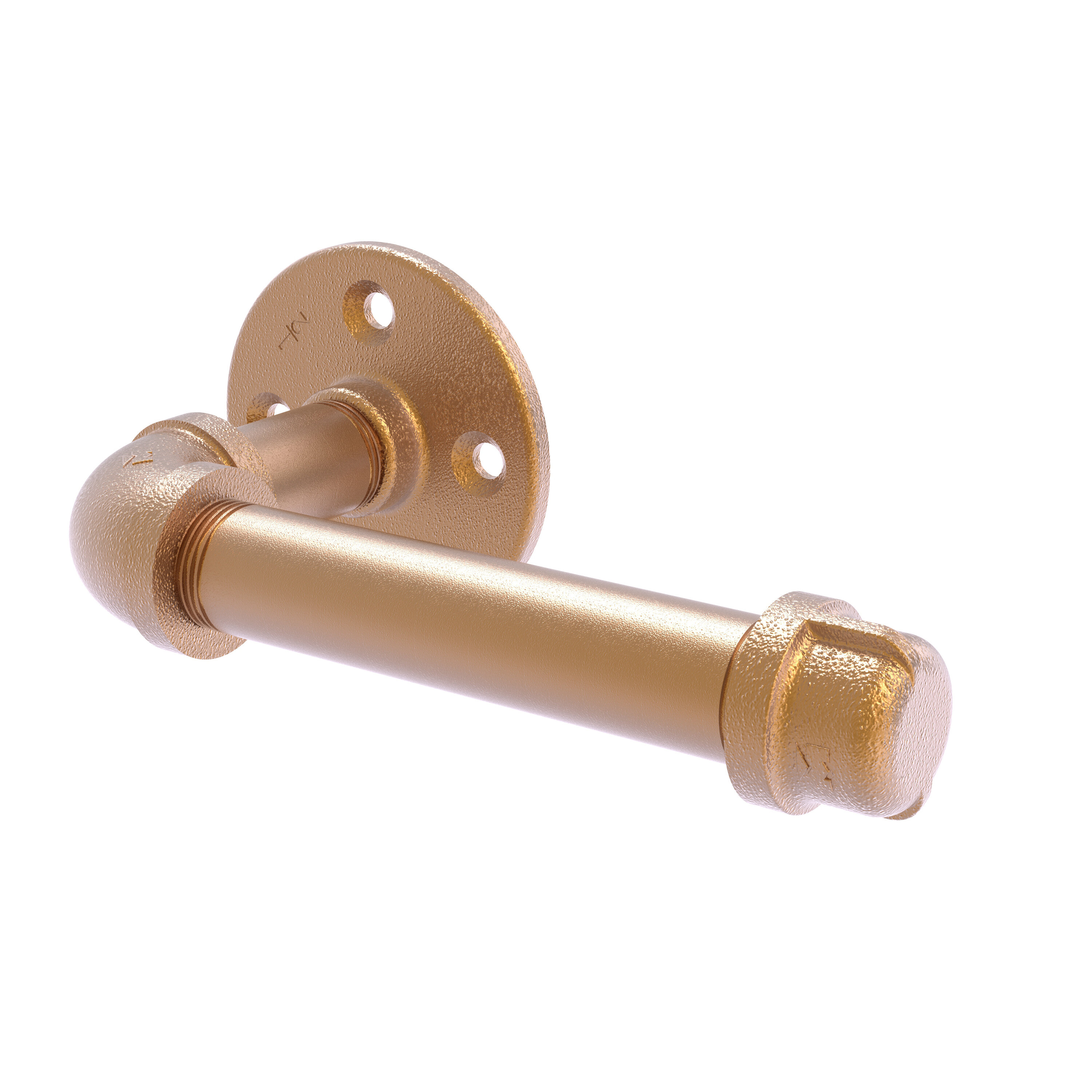 Emtek Tuscany Bronze Toilet Paper Holder Spring Rod Style No.12 Rosette Medium Bronze