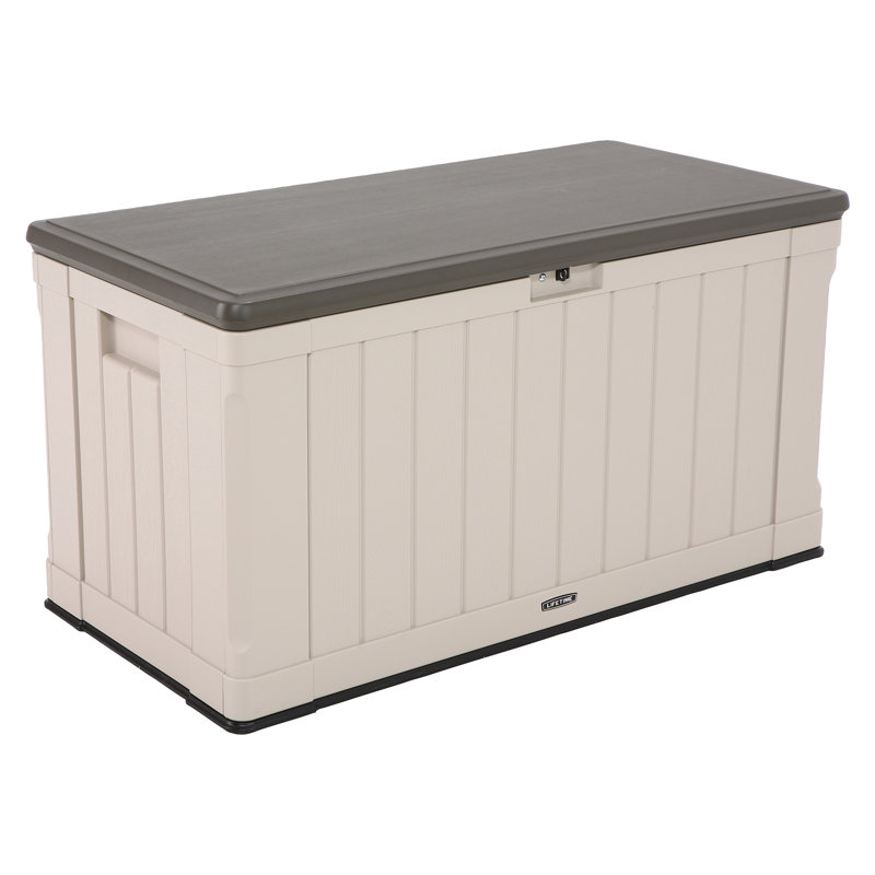Heavy-Duty 435L Resin Storage Box, Desert Sand Tan