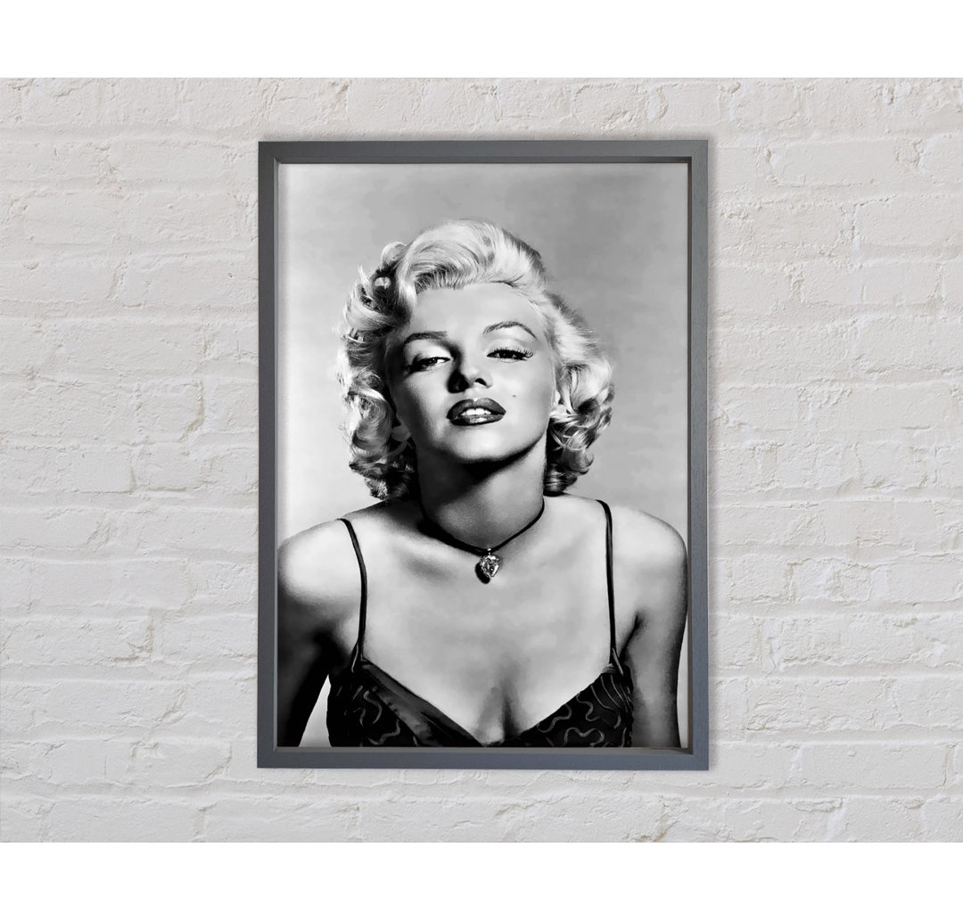 Marilyn Monroe Kuss - Einzelner Bilderrahmen Kunstdrucke auf Leinwand