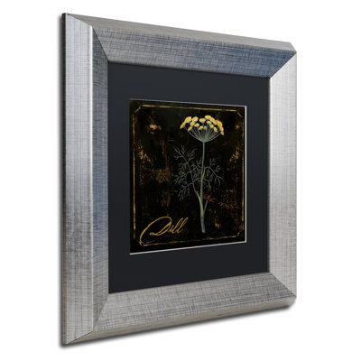 Jadaya «Black Gold Herbs I», impression encadrée