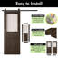 Porte de grange en verre non assemblé et fini 26 po x 80 po Homacer Ebony-127685484