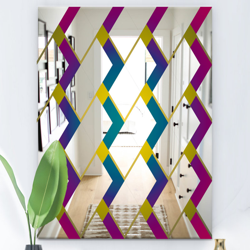 Miroir décoratif Mid-Century, H 24 po x l 32 po