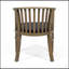 Ensemble de 2 chaises de salle à manger d'extérieur en bois avec coussins, résistantes aux intempéries et ergonomiques pour le confort et le style