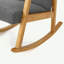 Chaise berçante rembourrée en tissu-1868491176