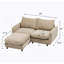 69 po Canapé modulaire en L 3 pièces avec canapé et repose-pieds 3 pièces NOMAD-172314753