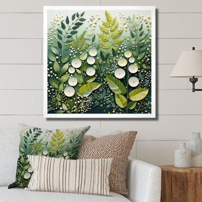 " Green And White Ferns Plant Ethereal Whispers "