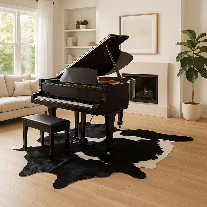 Amerigo Cowhide Southwestern Indoor Rug, Novelty 6' x 8'