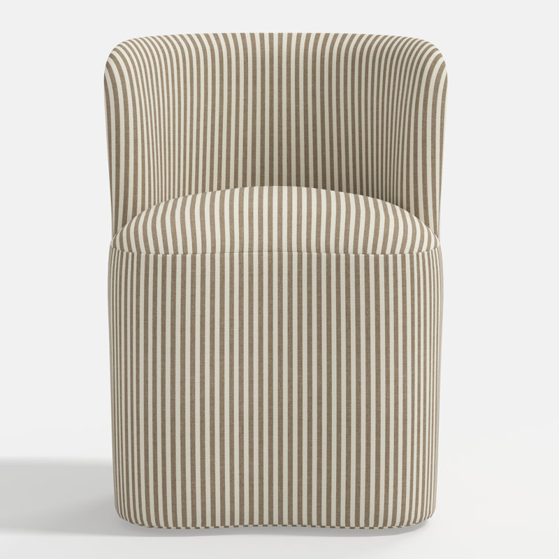 Stoffer Home x Cloth & Company Gail Dining Chair, Jane Stripe Burlap