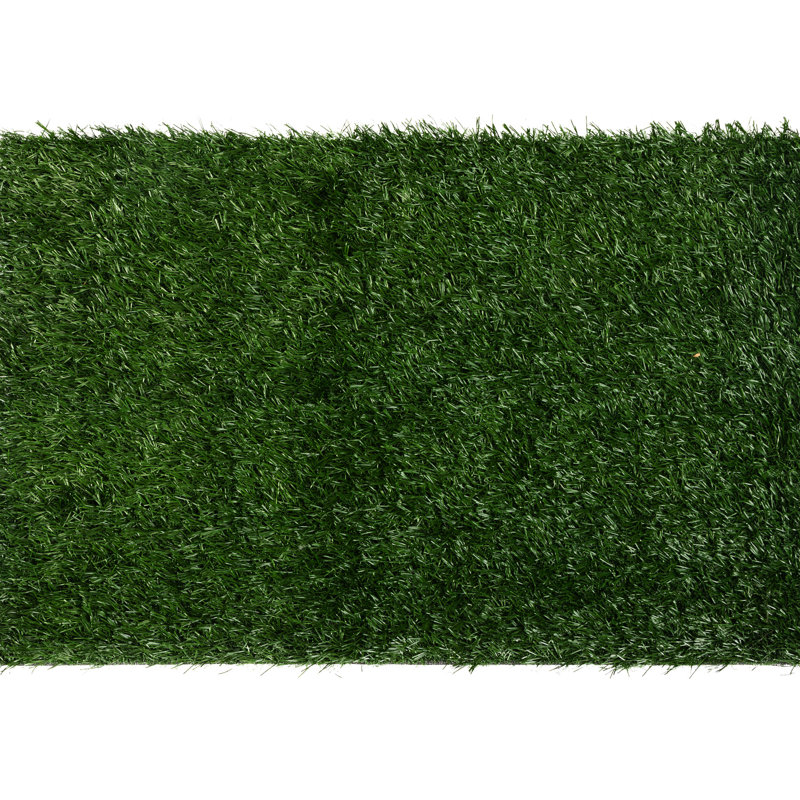 Ensemble de deux grands tapis d'urine pour animaux de compagnie avec gazon artificiel réaliste pour les soins dans divers environnements intérieurs comme les appartements et les patios Facile à utiliser pour former les animaux de compagnie Aucun assemblage Longue durée de vie remplaçable