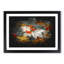 Leaves In Autumn Paint Splash - Picture Frame Graphic Art-56865493-56865494