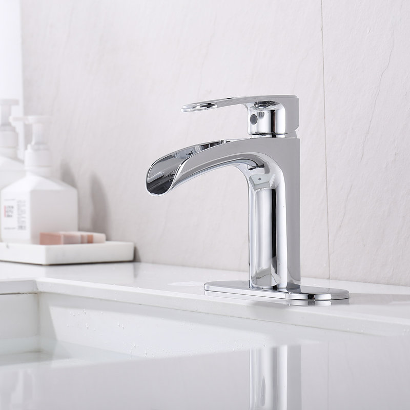 Single-Hole Single-handle Bathroom Faucet, Chrome
