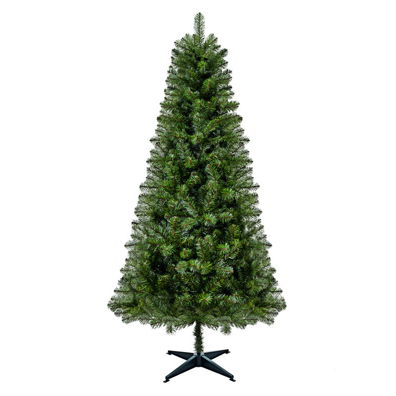 Unlit Artificial Christmas Tree With Plastic Stand