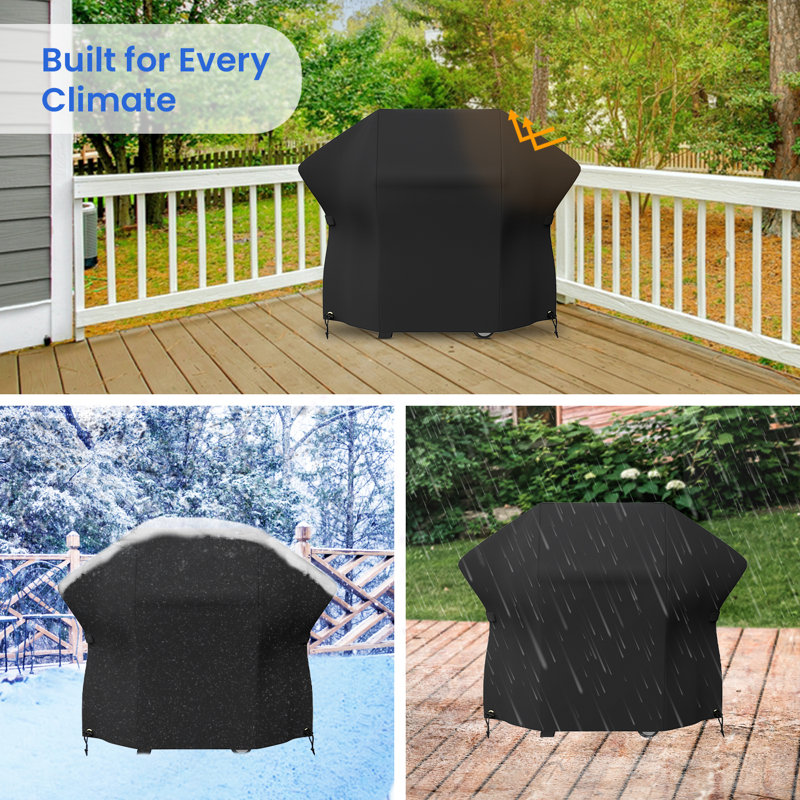 Covers & All Weber Spirit II 200 Series BBQ Gas Grill Cover, Heavy Duty Grill Cover For Outdoor Grill, Waterproof, UV & Weather Resistant BBQ Cover For Spirit 200, E210 Gas Grills (48"W X 27"D X 42"H)
