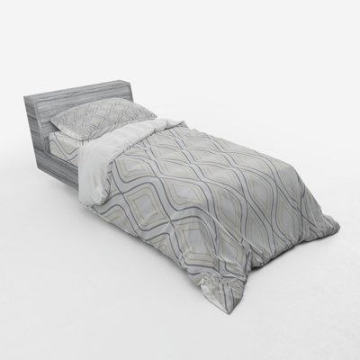 Nostalgic Eclectic Geometric Shapes Duvet Cover