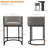 Upholstered Counter Stool with Metal Frame-55525027