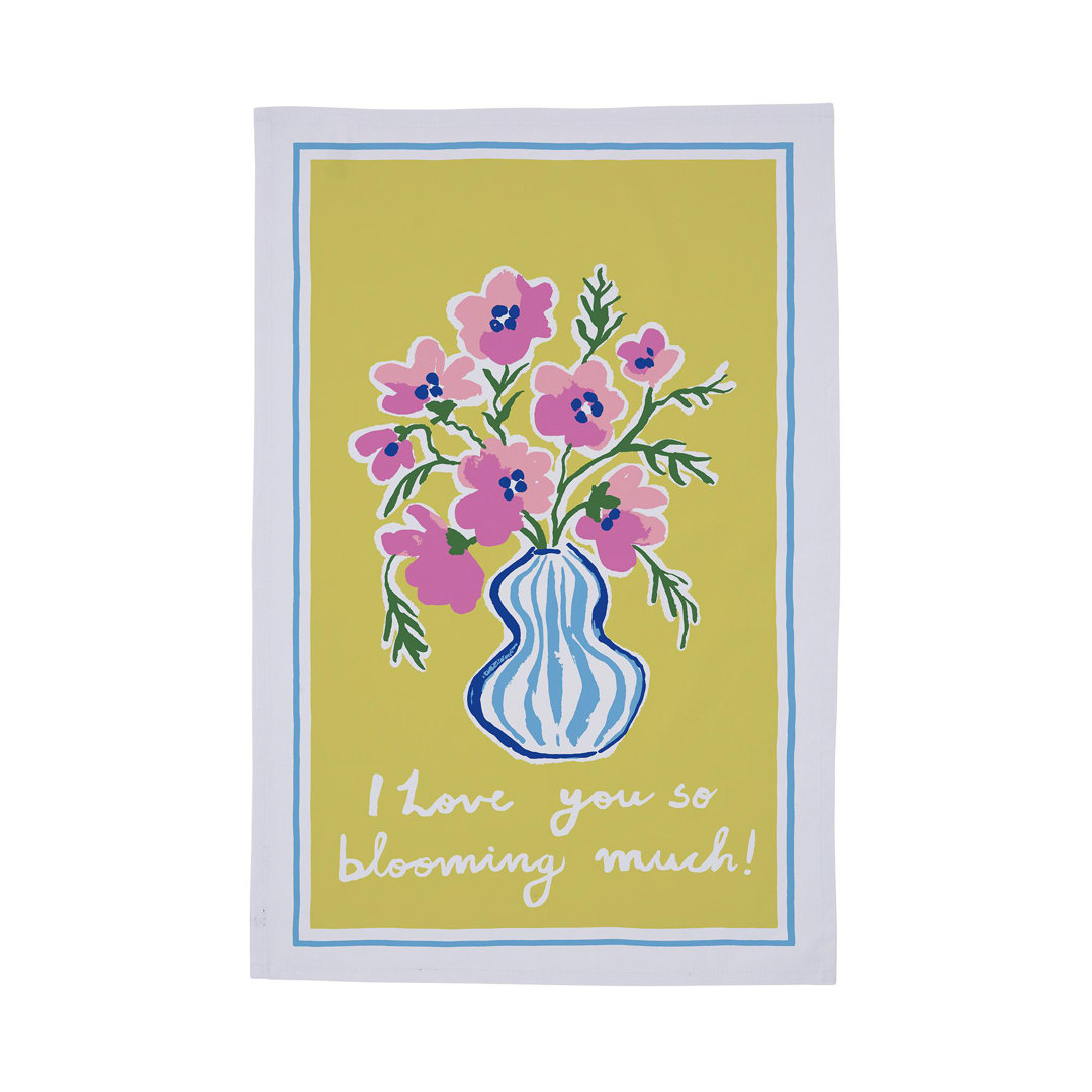 Blooming Much Floral Tea Towel Kitchen Towel
