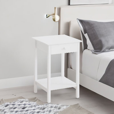 Ankeus 39cm W Manufactured Wood Bedside Table