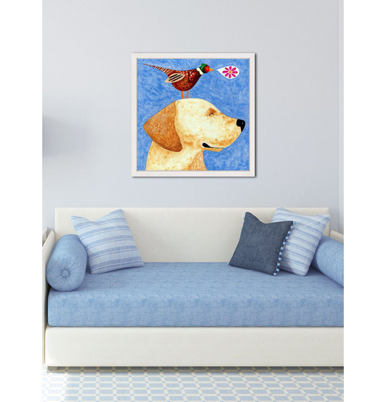 Janet Nelson - Single Picture Frame Painting, 51cm H x 51cm W x 3.81cm D