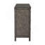 Commode 6 tiroirs, 2 portes, finition gris fumé