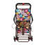 Foldable Shopping Cart With Seat And Wheels, Rollator Walkers For Seniors, With Comfortable Thickened Cushion