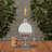 Tabletop Torch Lamp- 10" Stainless Steel Outdoor Fuel Canister Flame Light for Citronella with Fiberglass Wick for Backyard, Patio by Pure Garden