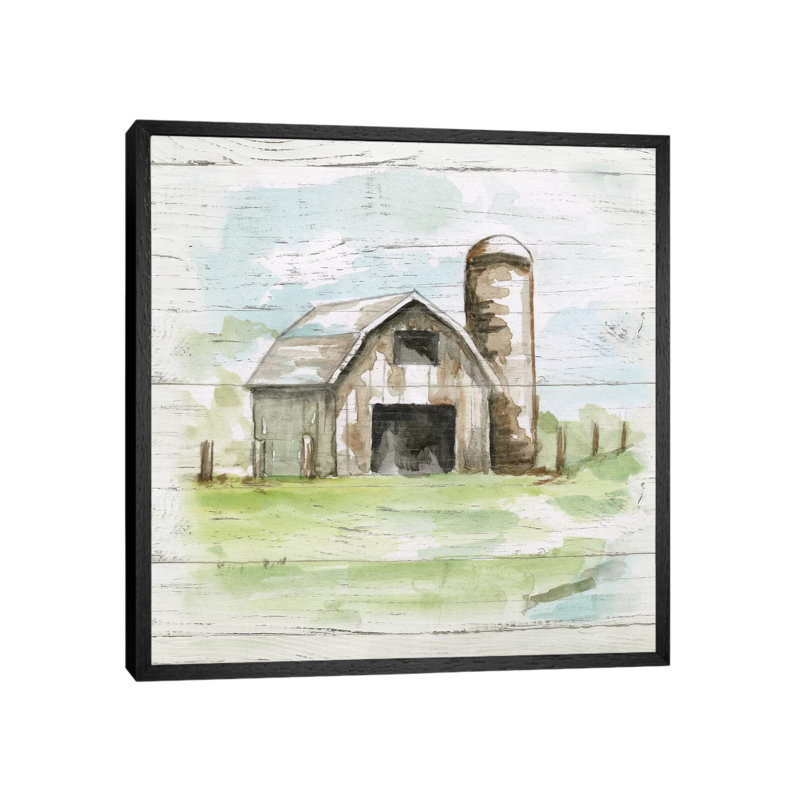 Weathered Barn II by Nan - Print on Canvas, Black Framed, 66.04 cm H x 66.04 cm W x 3.175 cm D