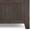 Banc de rangement en bois massif Acadian