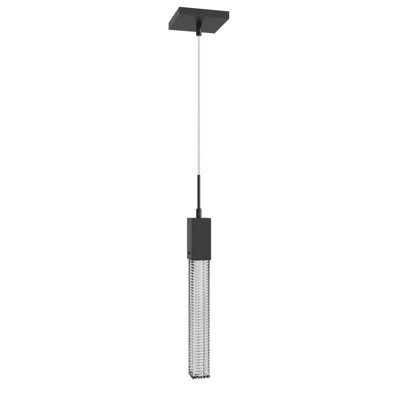 Boa Collection 1 Light Studded Glass Pendant