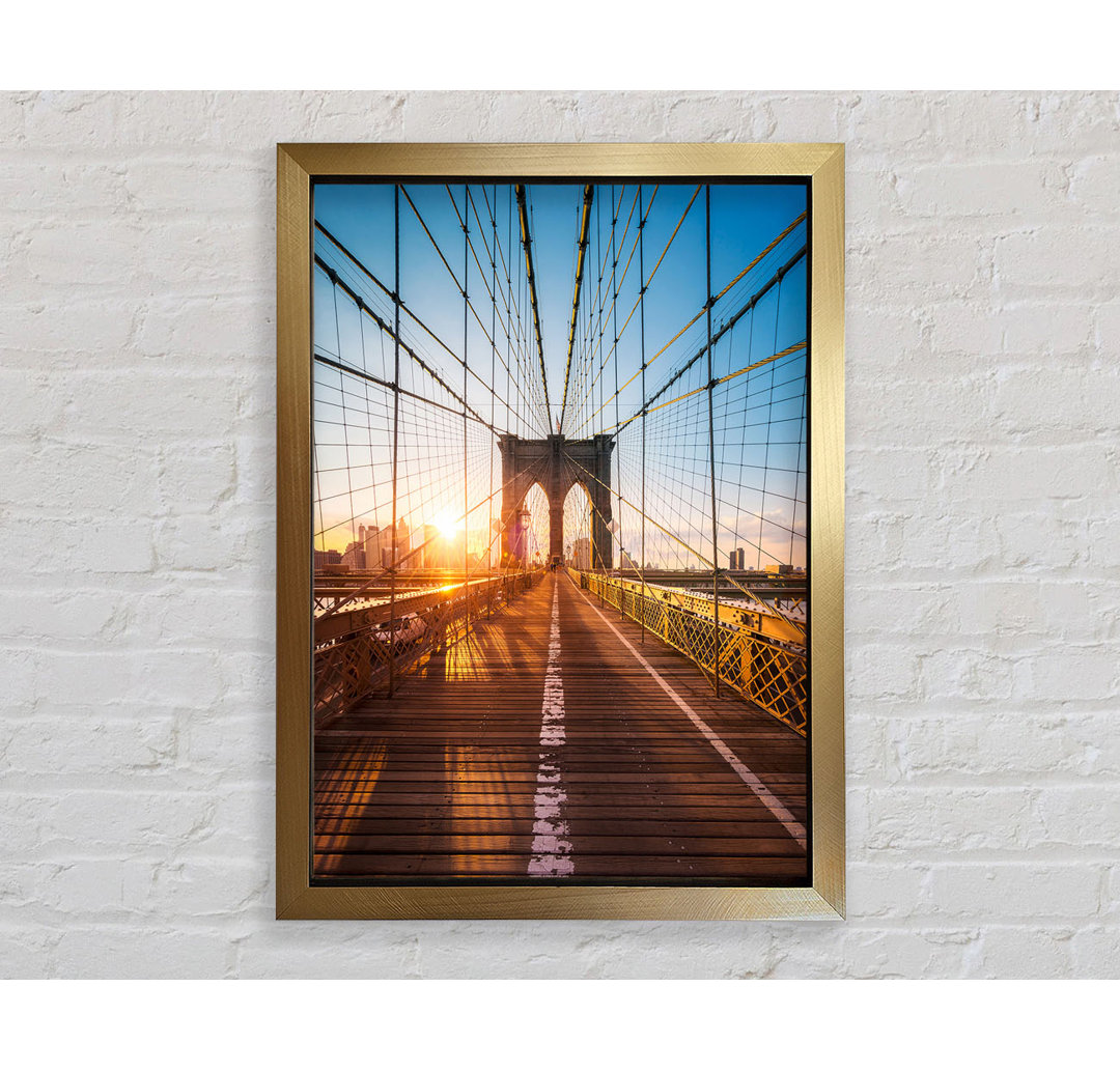 Brooklyn Bridge Sun - Druck