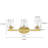 Saratoga 24" W 3-Light Steel Bathroom Vanity Light with Waterglass Shades-66423582