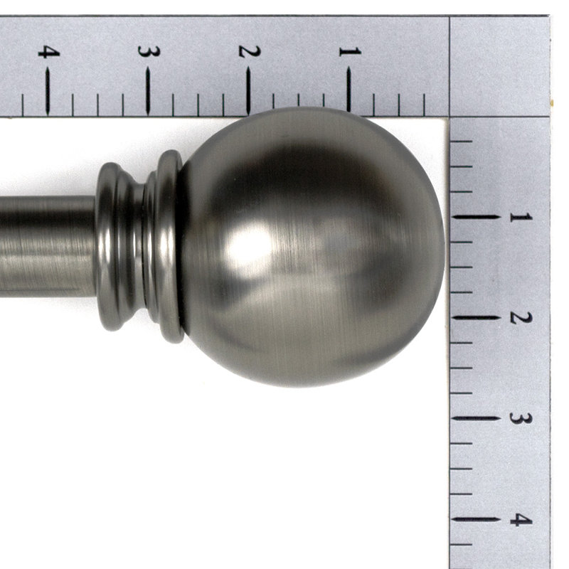 Tringle à rideaux double réglable Clayt Steel
