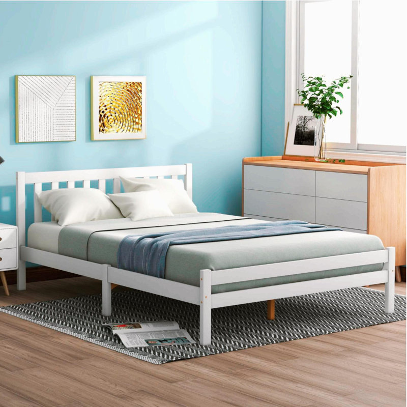 Gloria Bed, White, Double (4'6)