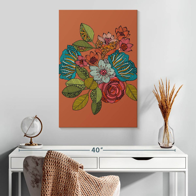 Harnek floral I, H 30 po x l 20 po