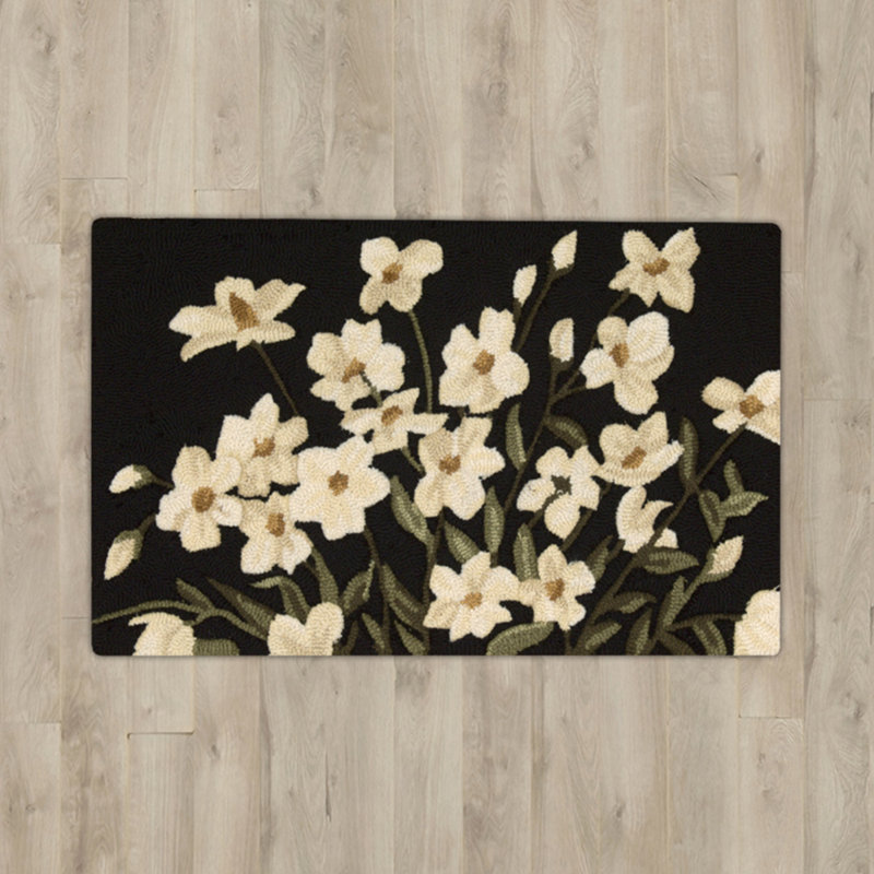 Tapis noir Stella