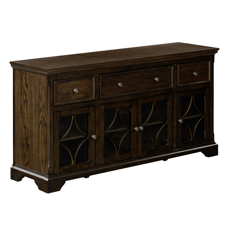 Commode 4 tiroirs Jessica, Dark Walnut