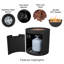 Table de foyer d'extérieur au propane en acier 24 po avec réservoir de rangement caché Aegean par Real Flame-95635479