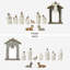 11-Piece Ivory Resin Nativity Figurine Set
