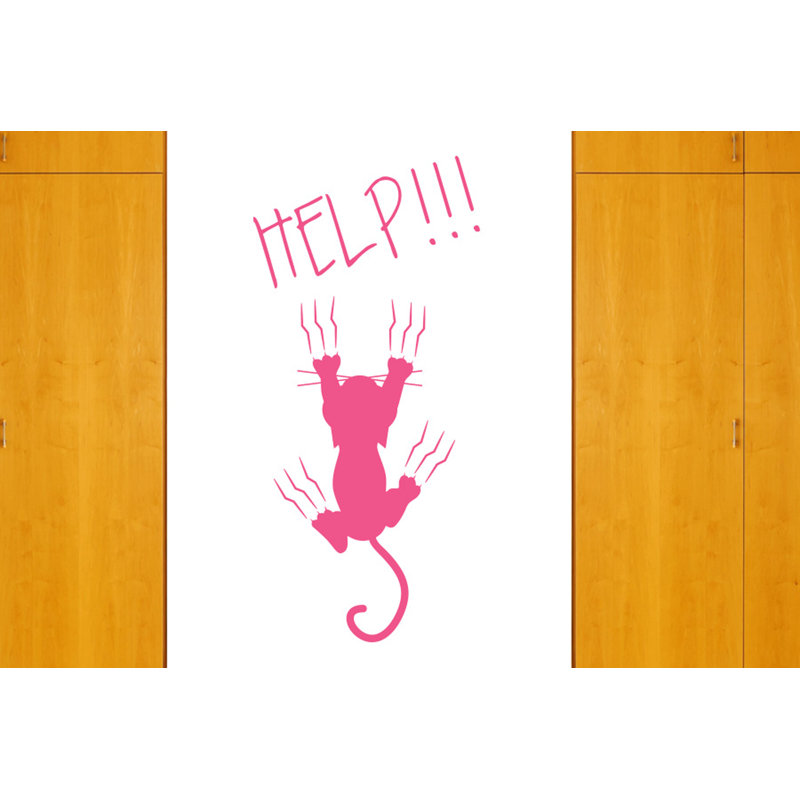 Animals Wall Decal, Large, Pink
