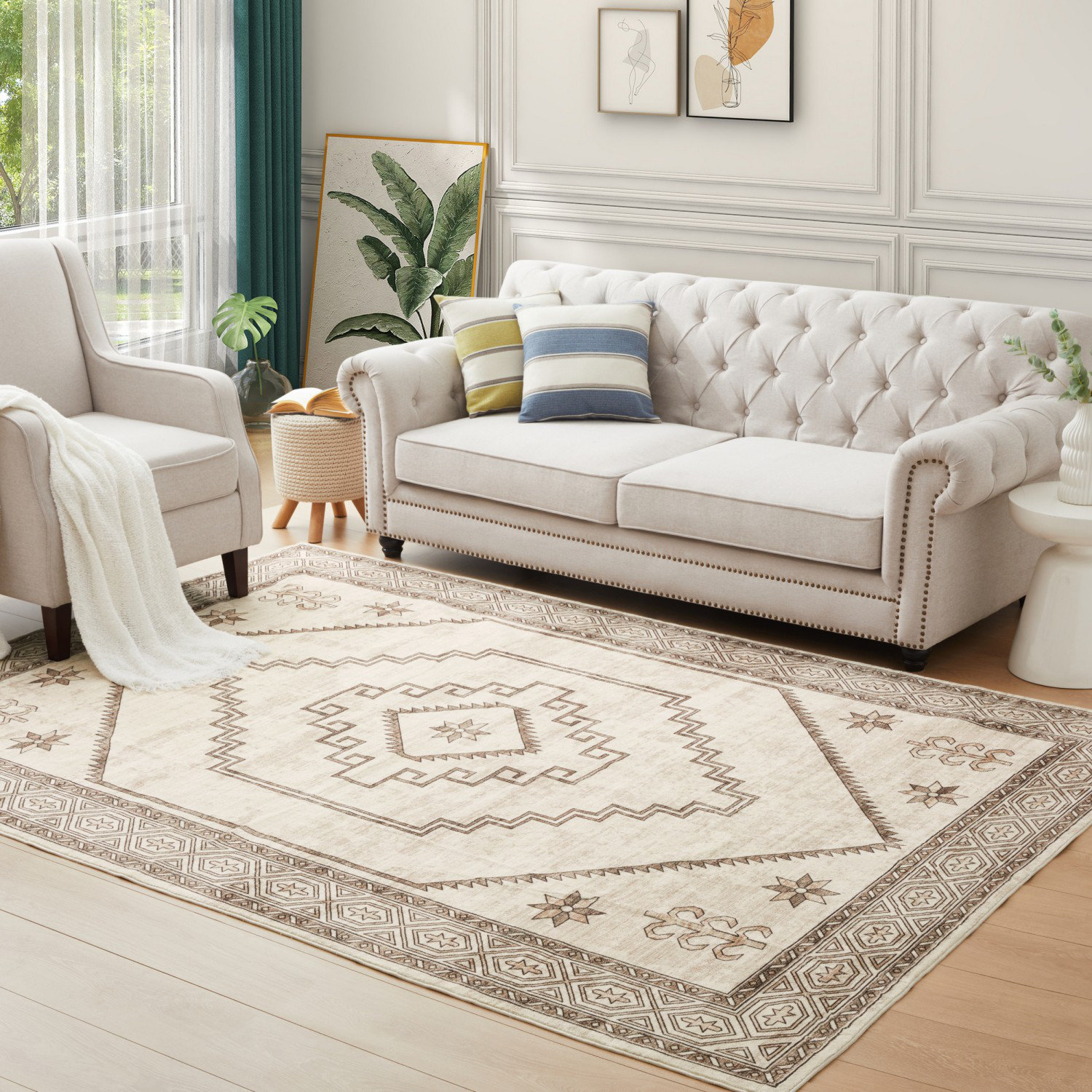 Natur Pur Crowley Persian Machine Woven Area Rug Wayfair.co.uk