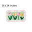 Tapis de bain Gentle Tulip, 36 x 24 po